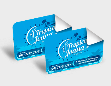 Adesivo em Vinil 9x13 - 4x0 - 500 unid