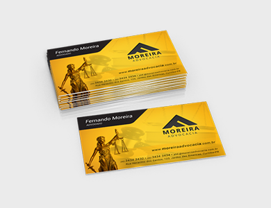 Cartão de Visita Couchê 300g Sem Verniz 9x5cm - 4x1 - 250 unid